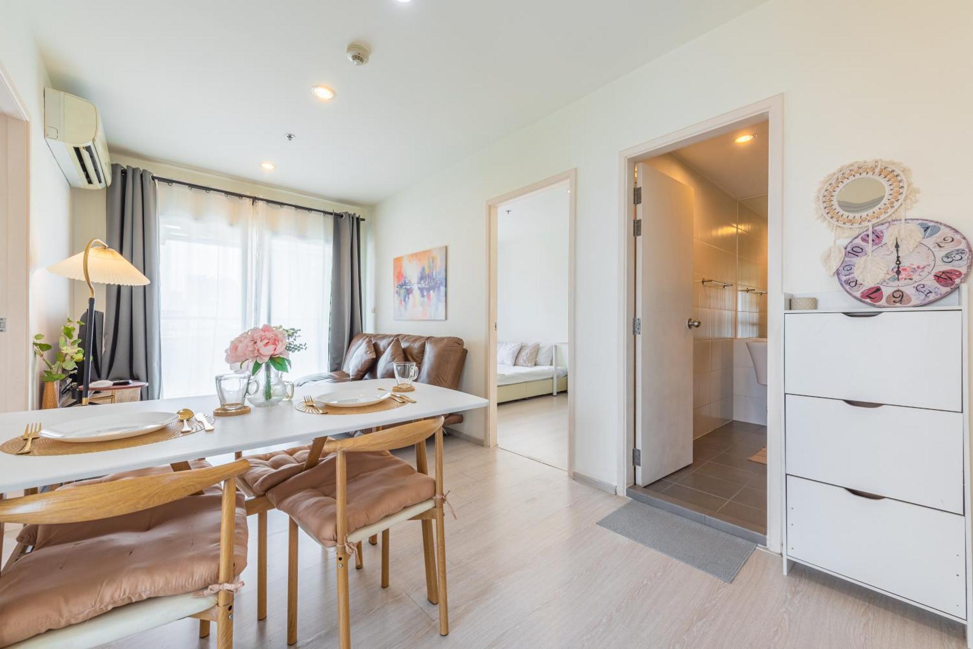 Appartement 2br, 6 Mins Walk Bts Wuttakat *
