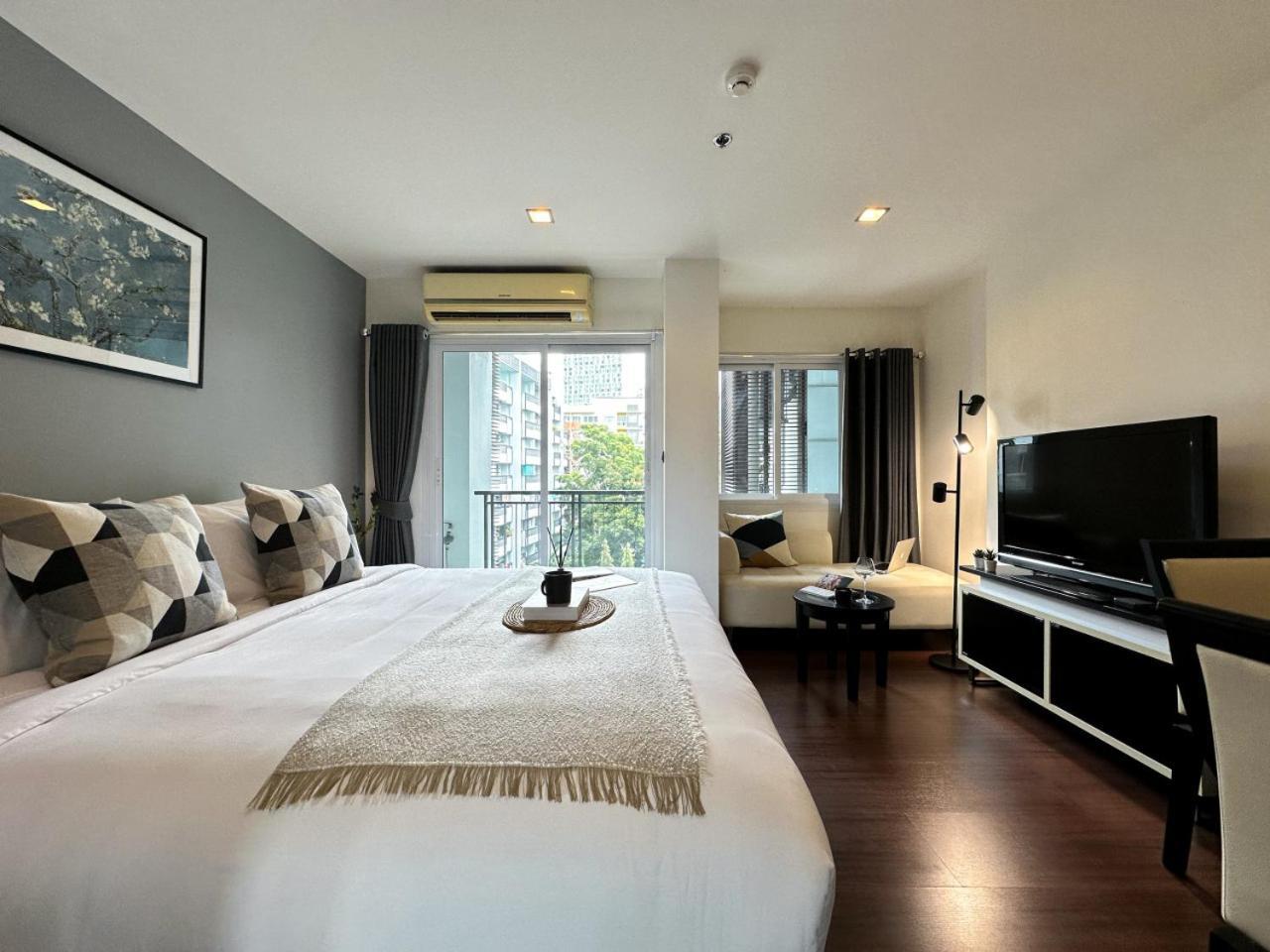 Modern Cityscape1br - Ultra Fast Wifi - Bts On Nut Apartment Bangkok