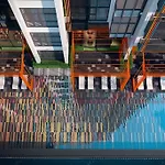 Luxury 29 Floor Pool Sky View King Bed Coworking Bts