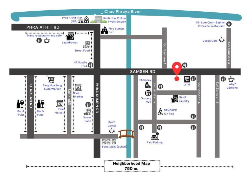 2nd Fl. 2br In Old Town With Rooftop View Bangkok