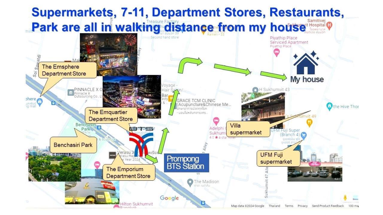 Villa Modern - 6beds, Center, Phrom Phong Bts, Em District, Terminal 21 *