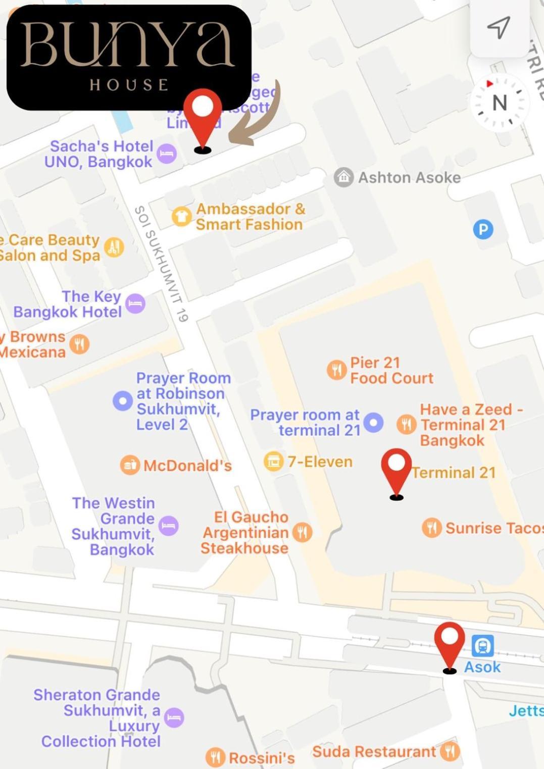 Bunya House Near Bts Asok, Terminal21 Private&cozy
