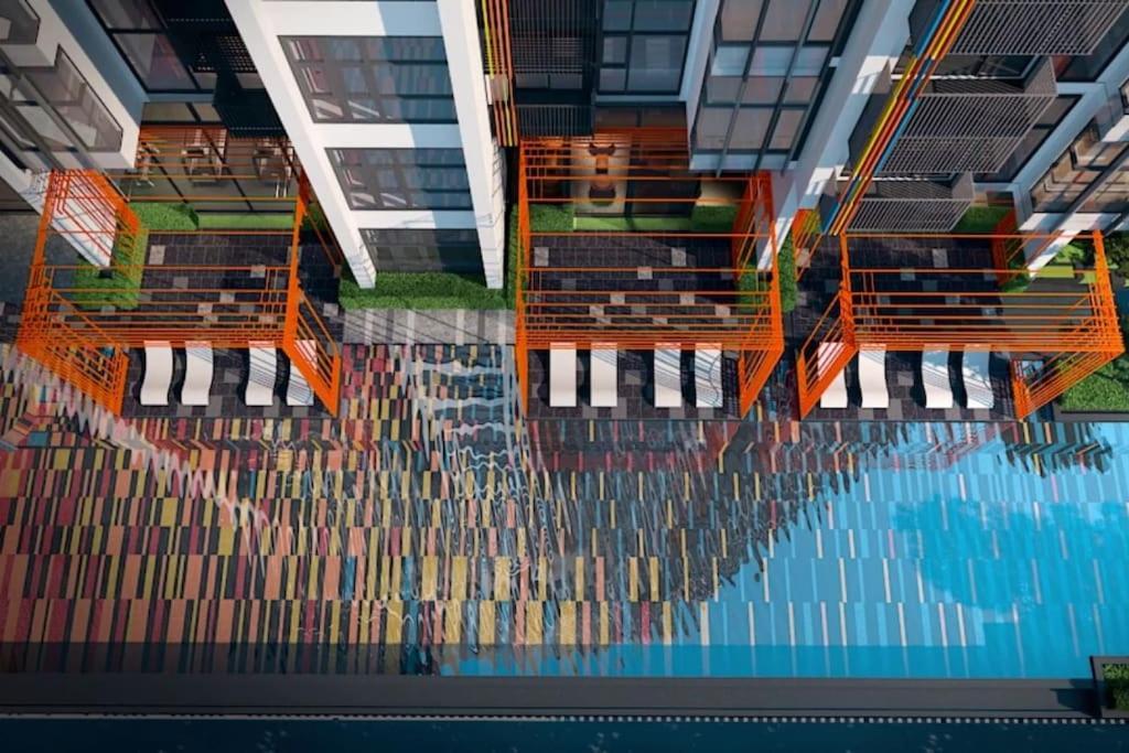 Luxury 29 Floor Pool Sky View King Bed Coworking Bts *