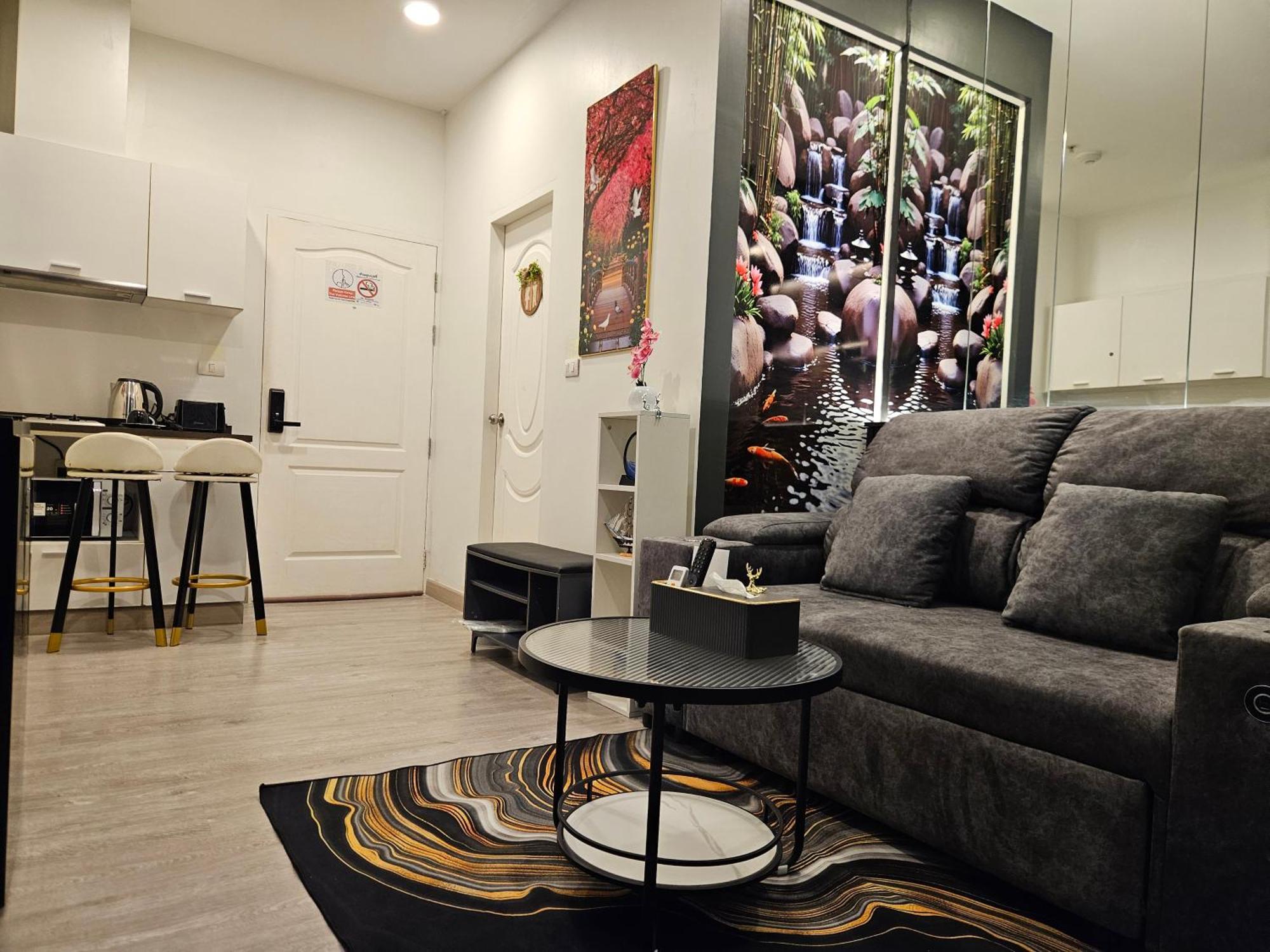 Aparthotel Free Airport Pick Up ! 12th Floor Cozy Room, 5 Mins Walk To Iconsiam & Bts *