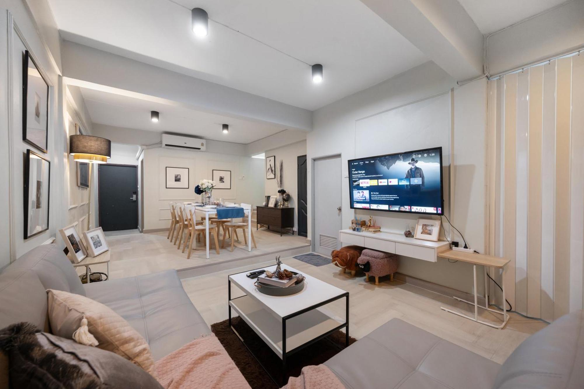 Rumah percutian 4br House Mrt Subway 250m Chatujak Market Wi-fi