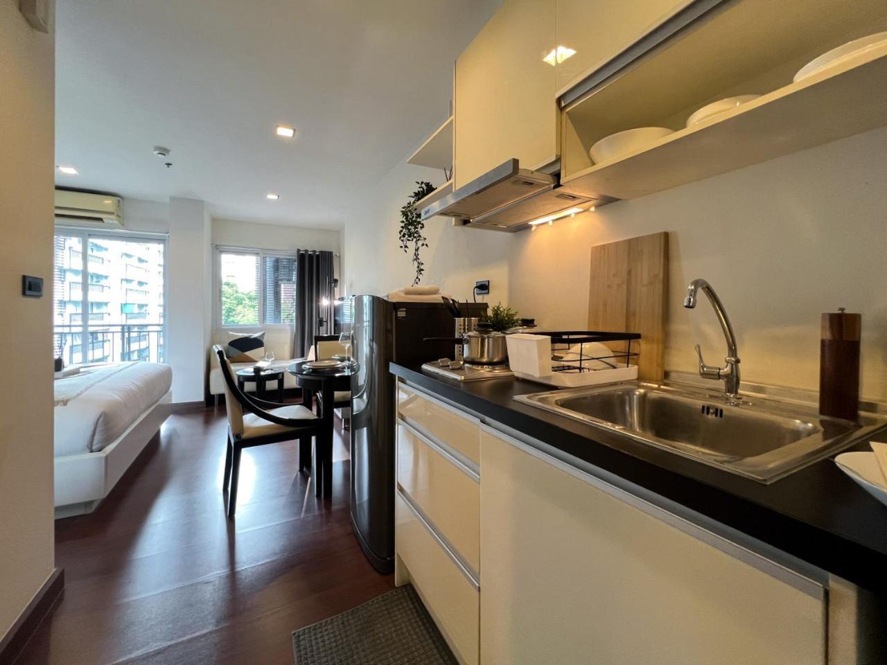 Apartment Modern Cityscape1br - Ultra Fast Wifi - Bts On Nut