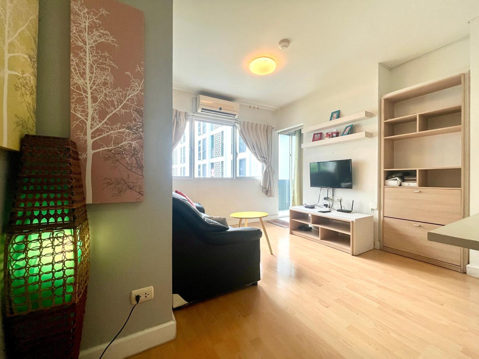 1 Bdrm 5 Minutes Walk 2 Bts Fiber Optic Wifi *