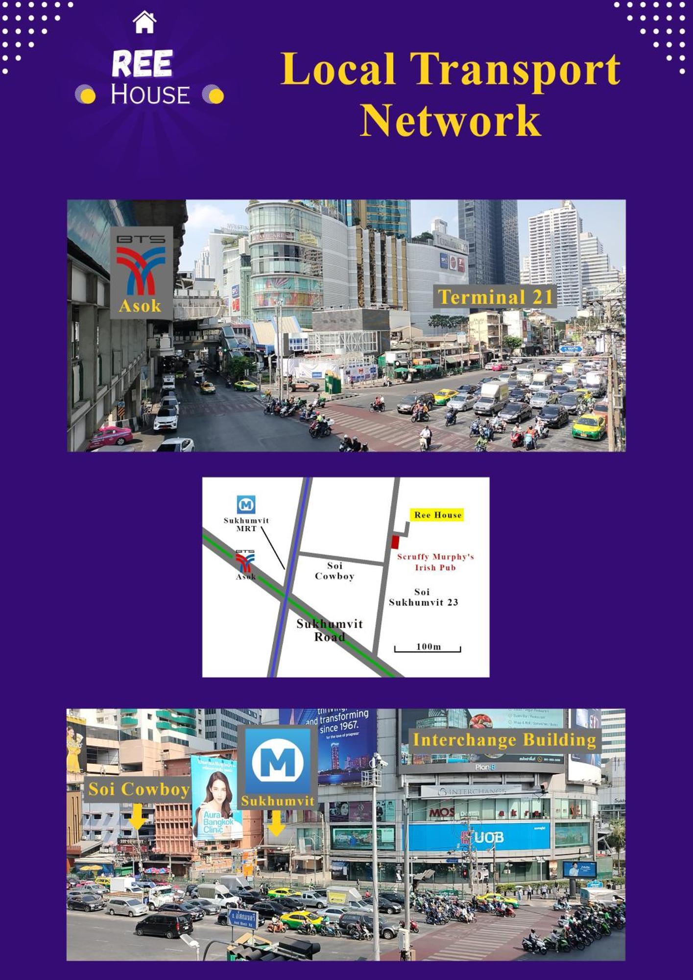 Ree House@soi Cowboy-asoke Bts-mrt Guest house Bangkok