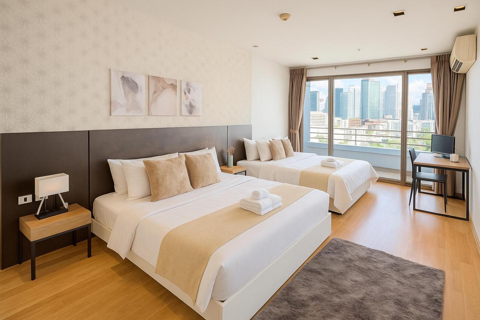Executive 2 Beds Nana Bts 5 Mins Bangkok