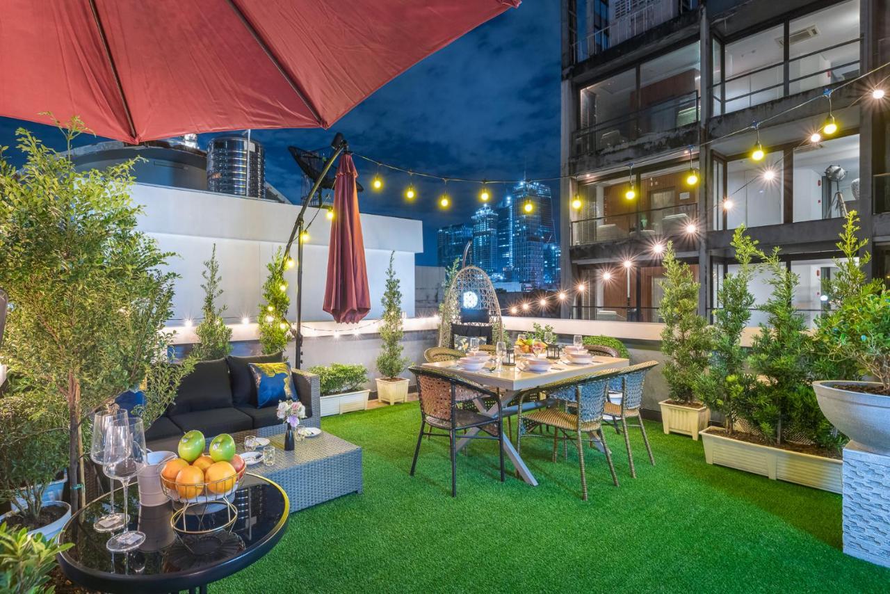Vakantiehuis Rooftop Paradise Newly Built 900meters To Chidlombts And Central World Free Airport Pickup *
