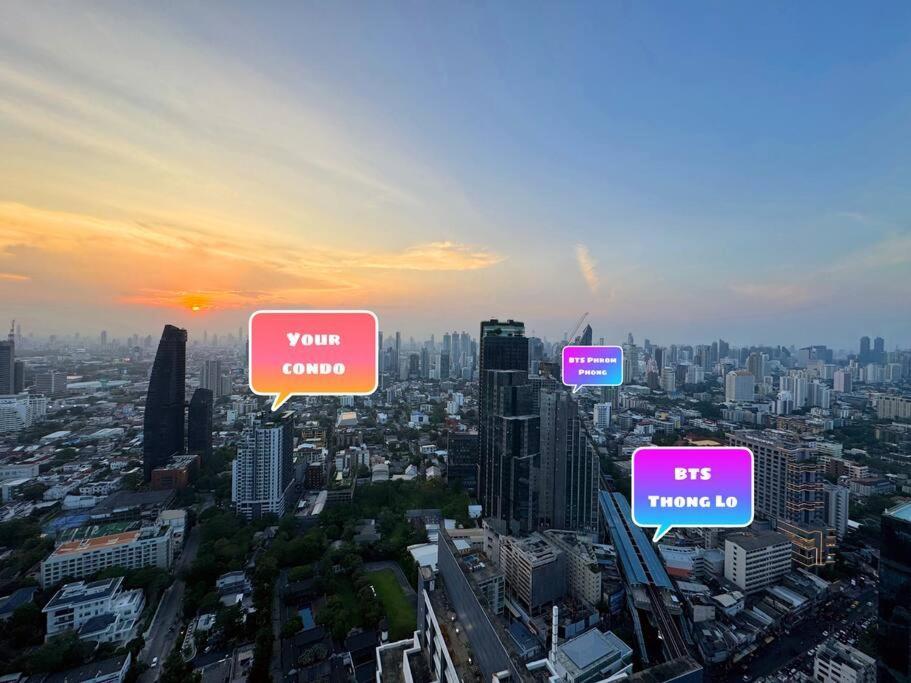 Apartment Luxury Art Downtown Metro Bangkok-kitchen-living *