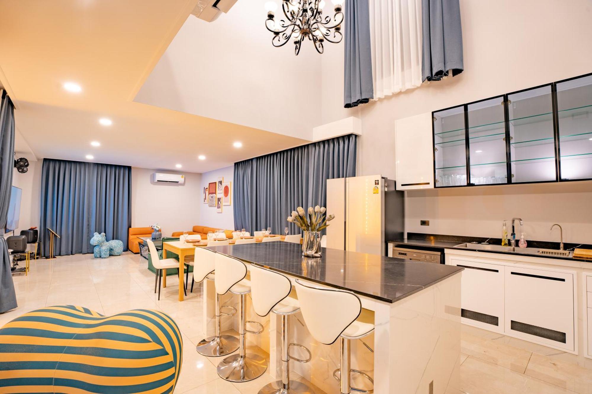 Villa 944summer Villa曼谷中心asok&tong Lor800海天别墅 *
